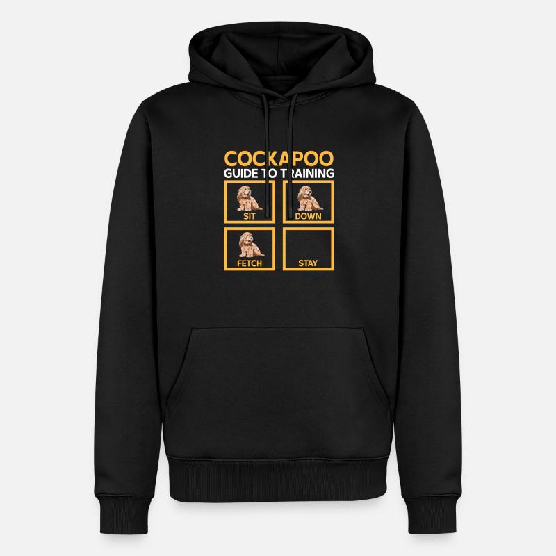 Cockapoo Chien - Sweat à capuche Premium bio Homme - noir