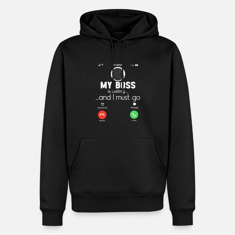 Terre-Neuve Chien de Terre-Neuve - Sweat à capuche Premium bio Homme - noir
