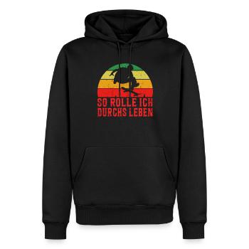 Skateboarder Skateboarding Skaten Skater - Männer Premium Bio Hoodie - Schwarz - Vorne - Nico (187cm)