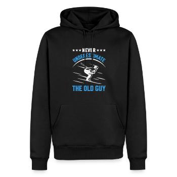 Winter Ski Lifestyle Skifahrer Sport Kleidung Gesc - Männer Premium Bio Hoodie - Schwarz - Vorne - Nico (187cm)