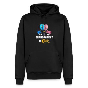 Il ou elle grands-parents à abeille grand-mère grand-père - Sweat à capuche Premium bio Homme - noir - Devant - Nico (187cm)