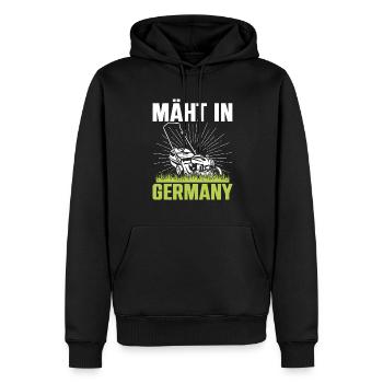 Mäht In Germany Garten Gartenarbeit Rasenmäher - Männer Premium Bio Hoodie - Schwarz - Vorne - Nico (187cm)