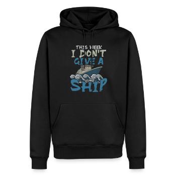 This Week I Dont Give A Ship Captain Anchor - Männer Premium Bio Hoodie - Schwarz - Vorne - Nico (187cm)