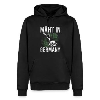 Mäht In Germany Garten Gartenarbeit Rasenmäher - Männer Premium Bio Hoodie - Schwarz - Vorne - Nico (187cm)