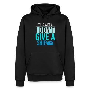 This Week I Dont Give A Ship Captain Anchor - Männer Premium Bio Hoodie - Schwarz - Vorne - Nico (187cm)