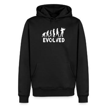 Violine Musik Geige Violinspieler Musikerin - Männer Premium Bio Hoodie - Schwarz - Vorne - Nico (187cm)