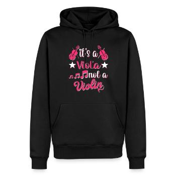 Violine Musik Geige Violinspieler Musikerin - Männer Premium Bio Hoodie - Schwarz - Vorne - Nico (187cm)
