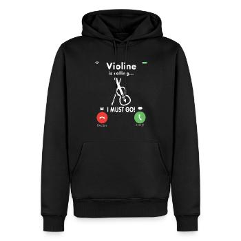 Violine Musik Geige Violinspieler Musikerin - Männer Premium Bio Hoodie - Schwarz - Vorne - Nico (187cm)