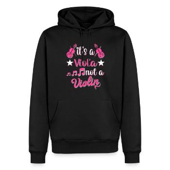 Violine Musik Geige Violinspieler Musikerin - Männer Premium Bio Hoodie - Schwarz - Vorne - Nico (187cm)