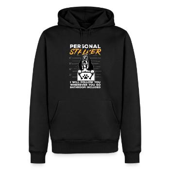 English Springer Spaniel Hund - Männer Premium Bio Hoodie - Schwarz - Vorne - Nico (187cm)