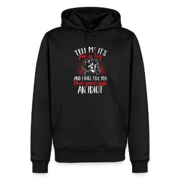 English Springer Spaniel Hund - Männer Premium Bio Hoodie - Schwarz - Vorne - Nico (187cm)