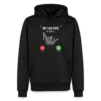 Dudelsack Kilt Schottisch Schlag Dudelsackspieler - Männer Premium Bio Hoodie - Schwarz - Vorne - Nico (187cm)