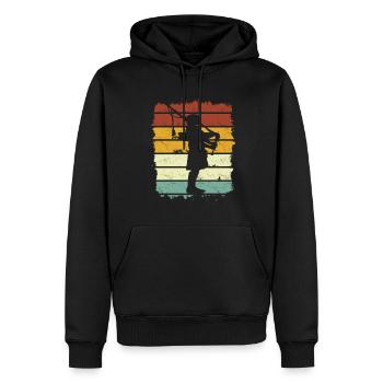 Dudelsack Kilt Schottisch Schlag Dudelsackspieler - Männer Premium Bio Hoodie - Schwarz - Vorne - Nico (187cm)