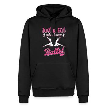 Ballett Tänzerin Mädchen Ballett Ballerina - Männer Premium Bio Hoodie - Schwarz - Vorne - Nico (187cm)
