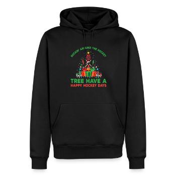 Torwart Eishockeyspieler Eishockey Sport Lebenssti - Männer Premium Bio Hoodie - Schwarz - Vorne - Nico (187cm)