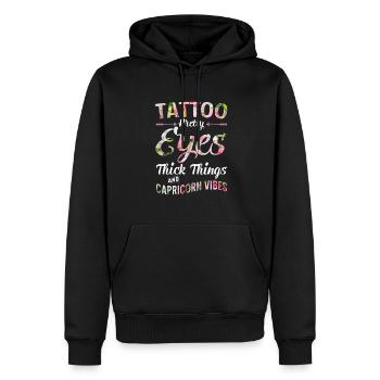 Steinbock Sternzeichen Sassy Capricorn Humor Gesch - Männer Premium Bio Hoodie - Schwarz - Vorne - Nico (187cm)