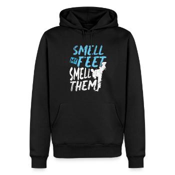 Smell My Feet Smell Them Combat Martial Arts Training - Men’s Premium Organic Hoodie - black - Front - Nico (187cm)