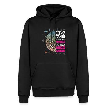 Vintage Disco Fever Lifes Party Retro Groovy Club - Männer Premium Bio Hoodie - Schwarz - Vorne - Nico (187cm)