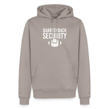 Quarterback Security Lineman Football Stadium - Men’s Premium Organic Hoodie - taupe - Front - Nico (187cm)