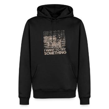 Monster Truck Racer Off Road Racing Lifestyle Gesc - Männer Premium Bio Hoodie - Schwarz - Vorne - Nico (187cm)