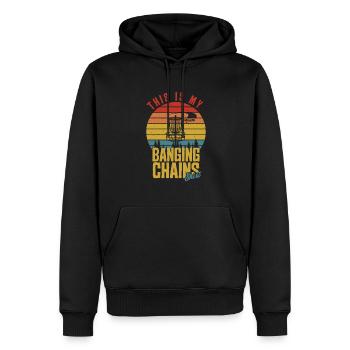 Scheiben Werfen Diskuswerfer Sport Spiel Liebhaber - Männer Premium Bio Hoodie - Schwarz - Vorne - Nico (187cm)