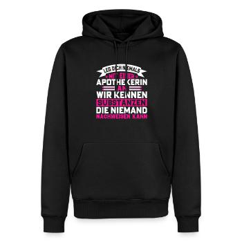 Apothekerin Substanzen Geschenkidee Nachweisen - Männer Premium Bio Hoodie - Schwarz - Vorne - Nico (187cm)