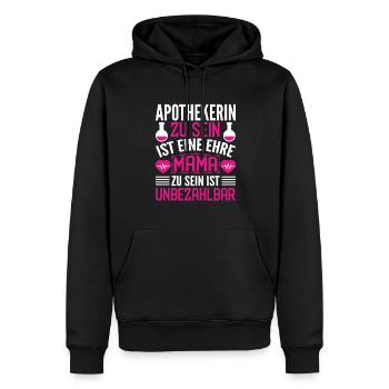 Mama Apothekerin Ehre Unbezahlbar Geschenk - Männer Premium Bio Hoodie - Schwarz - Vorne - Nico (187cm)