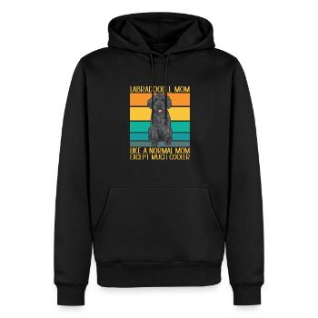 Labradoodle Dog - Men’s Premium Organic Hoodie - black - Front - Nico (187cm)