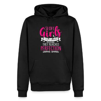 Les filles ont cessé de grandir à cause de la perfection - Sweat à capuche Premium bio Homme - noir - Devant - Nico (187cm)