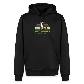 Fingerboarding Shirt, Fingerboard Shirt, Fingerboa - Men’s Premium Organic Hoodie - black - Front - Nico (187cm)