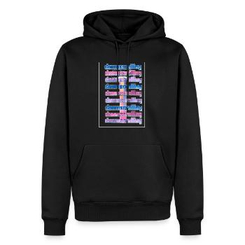 Funny Dooomscrolling Shirt / y2k Aesthetic Shirt / - Men’s Premium Organic Hoodie - black - Front - Nico (187cm)