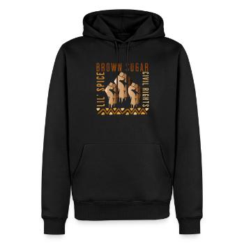 Brown Sugar Shirt, Civil Rights Shirt, Black Histo - Men’s Premium Organic Hoodie - black - Front - Nico (187cm)