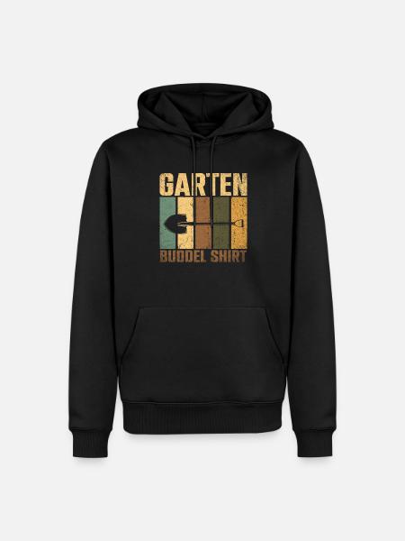 Garten Buddel - Männer Premium Bio Hoodie - Schwarz