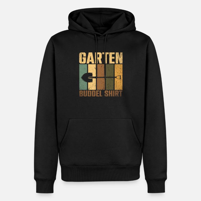 Garten Buddel - Männer Premium Bio Hoodie - Schwarz