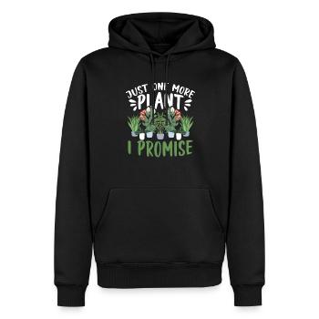 Just One More Plant I Promise Garten Gärtnern - Männer Premium Bio Hoodie - Schwarz - Vorne - Nico (187cm)