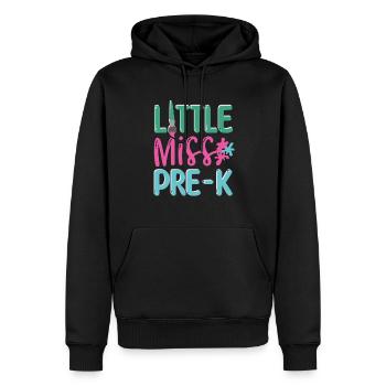 Inscription de Miss Pre K Kindergarten Preschool - Sweat à capuche Premium bio Homme - noir - Devant - Nico (187cm)