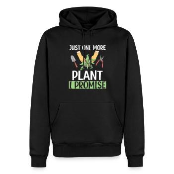 Just One More Plant I Promise Garten Gärtnern - Männer Premium Bio Hoodie - Schwarz - Vorne - Nico (187cm)