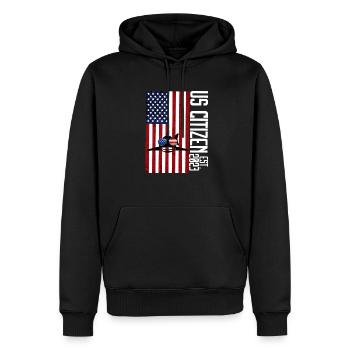 Us Citizen 2023 Shirt, US Citizenship Gift For Boy - Men’s Premium Organic Hoodie - black - Front - Nico (187cm)