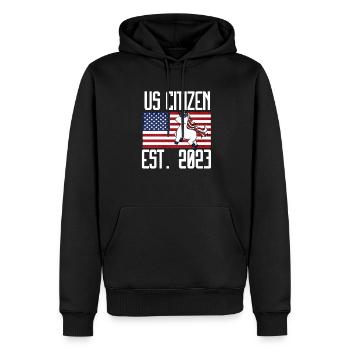 Us Citizen 2023 Shirt, US Citizenship Gift For Wom - Men’s Premium Organic Hoodie - black - Front - Nico (187cm)