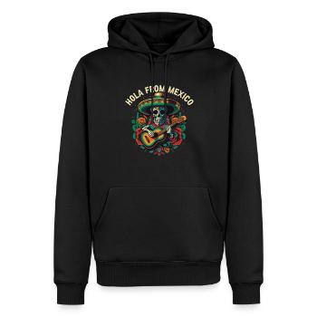 Hola Mexico Mexican Life Mexicano Mexicana Country - Männer Premium Bio Hoodie - Schwarz - Vorne - Nico (187cm)