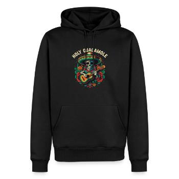 Holy Guacamole Lover Avocado Vegetarian Guac Dip - Männer Premium Bio Hoodie - Schwarz - Vorne - Nico (187cm)