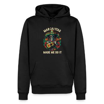 Margaritas m’a fait le faire Margarita Buveur d’alcool - Sweat à capuche Premium bio Homme - noir - Devant - Nico (187cm)