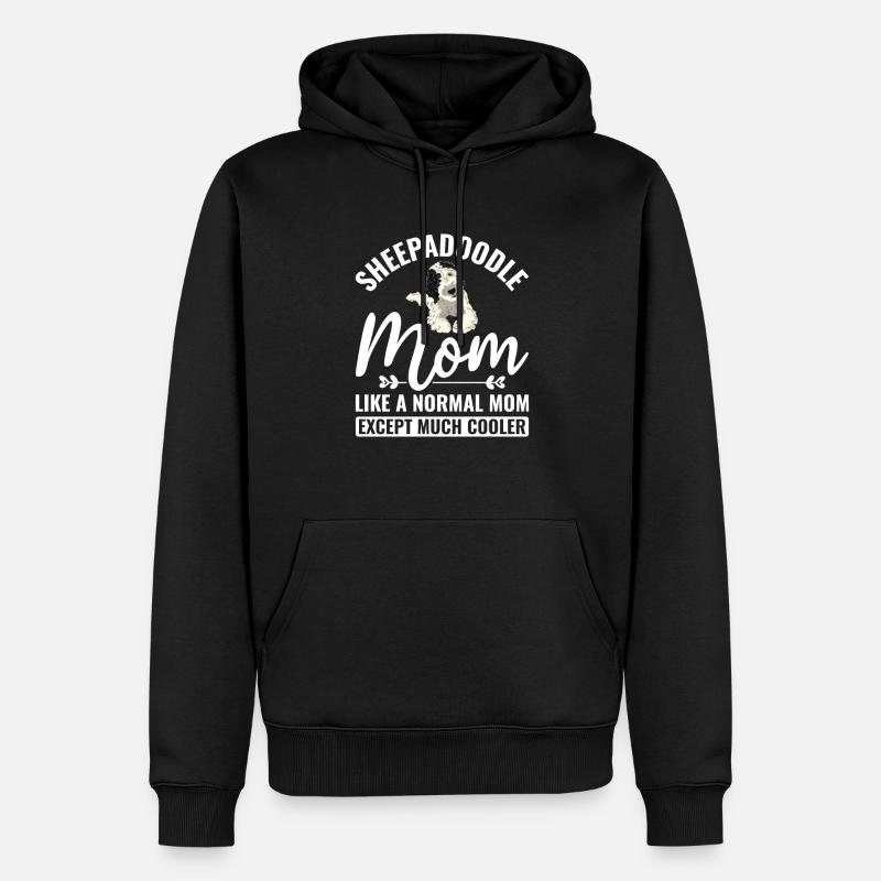 Sheepadoodle Doodle Hund - Männer Premium Bio Hoodie - Schwarz