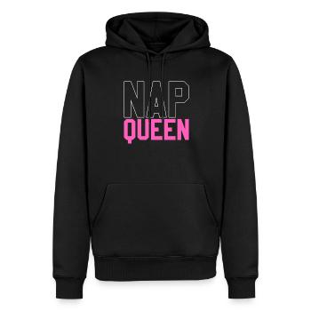 sieste queen sommeil fatigué beauté sommeil sommeil - Sweat à capuche Premium bio Homme - noir - Devant - Nico (187cm)
