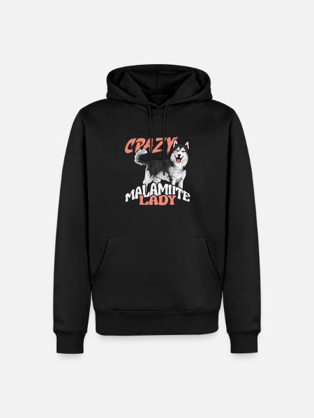 Chien Malamute d’Alaska - Sweat à capuche Premium bio Homme - noir
