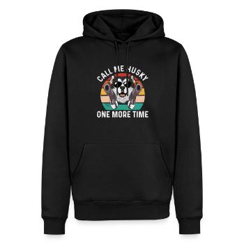 Alaskan Malamute Hund - Männer Premium Bio Hoodie - Schwarz - Vorne - Nico (187cm)