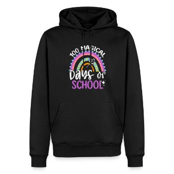 100 Magical Days Of School Einschulung Anfänger - Männer Premium Bio Hoodie - Schwarz - Vorne - Nico (187cm)
