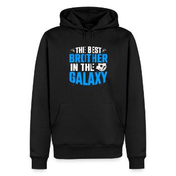 The Best Brother In The Galaxy Family Friend - Men’s Premium Organic Hoodie - black - Front - Nico (187cm)