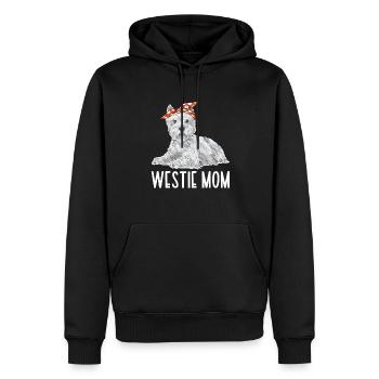 West Highland White Terrier Westie - Männer Premium Bio Hoodie - Schwarz - Vorne - Nico (187cm)