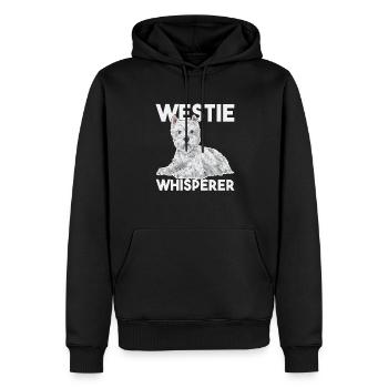 West Highland White Terrier Westie - Männer Premium Bio Hoodie - Schwarz - Vorne - Nico (187cm)